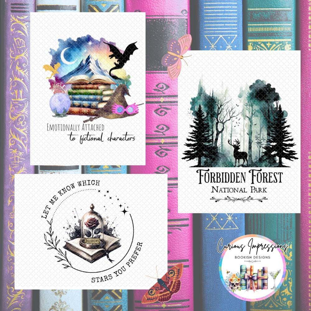 Popular Bookish PNG Bundle | Book Lover PNG | Bookish Quotes | Book ...