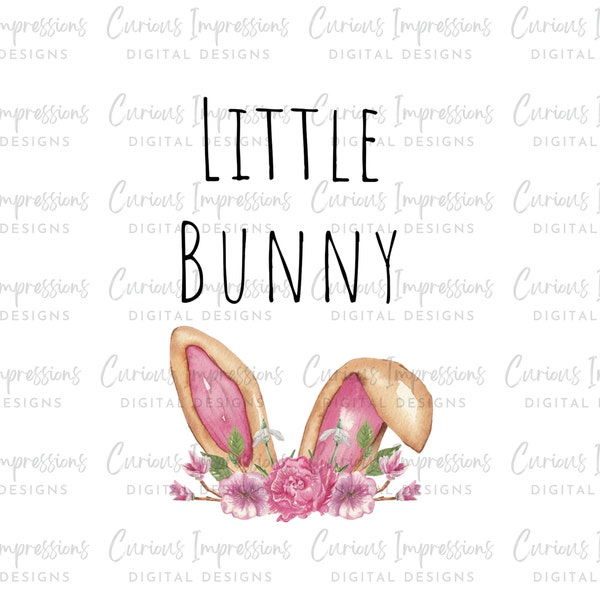 Little Bunny Png, Trendy Easter Outfit, Children's Easter Shirt, First Easter Png, Easter Gift, Trendy Kids Shirt, Little Bunny Clipart