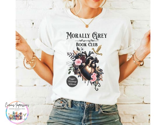 Morally Grey Book Club Png, Dark Romance Png, Trending Bookish Png, Spicy Book Lover, Gothic Romance, Bookish Clipart, Kindle Sticker Design