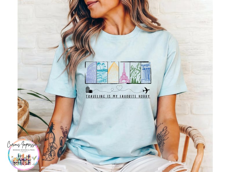 Viajar es mi pasatiempo favorito (Png), Terapia de viaje, Clipart de viaje, Explorar, Modo avión, Vacaciones familiares, Diseño de camiseta de viaje, Viaje de chicas imagen 4