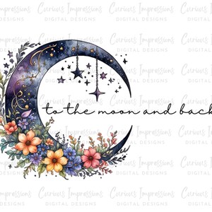 Do księżyca i z powrotem png, Moon Child png, pobieranie cyfrowe, Powiedzenia walentynkowe, Księżyc i kwiaty, Powiedzenie miłosne, Przedszkole png, Baby Shower png