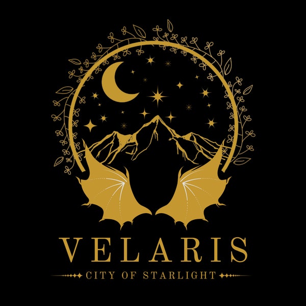 Velaris Png, City of Starlight Sweatshirt, Court of Thorns and Roses Png, The Night Court, ACOTAR Merch, SJM Png, Bookish Merch, YA Fantasy