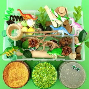 Dinosaur Playdough Kit, Playdough kit, Playdough box, Sensory box, Kids gifts, Dinosaur gifts, Childrens toys, Fine motor, Playdough toys