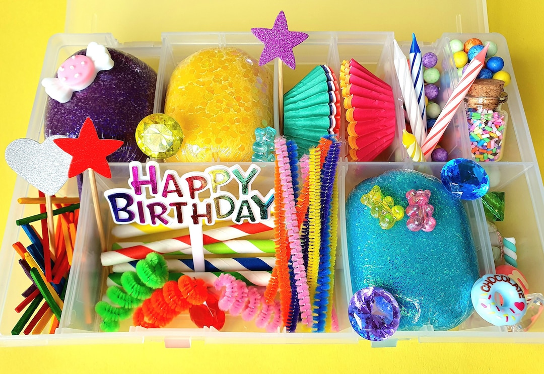 Birthday Playdough Kit Playdough Sensory Kit Fine Motor Kit Etsy
