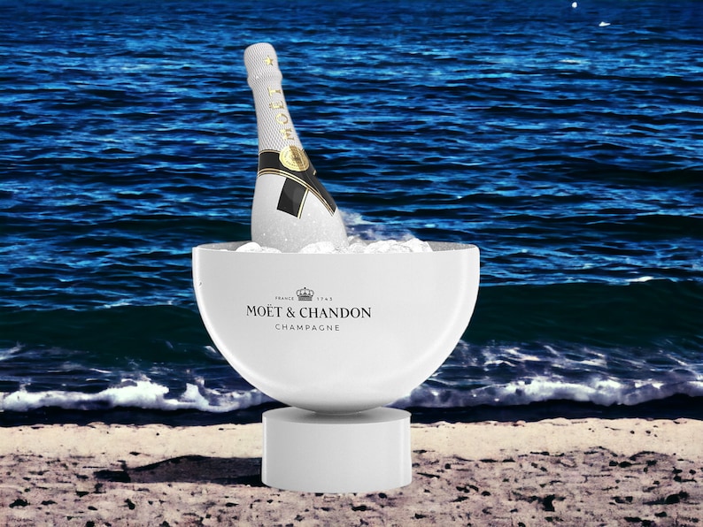 Moët & Chandon Ice Bucket White Acrylic Champagne Chiller Etsy Australia
