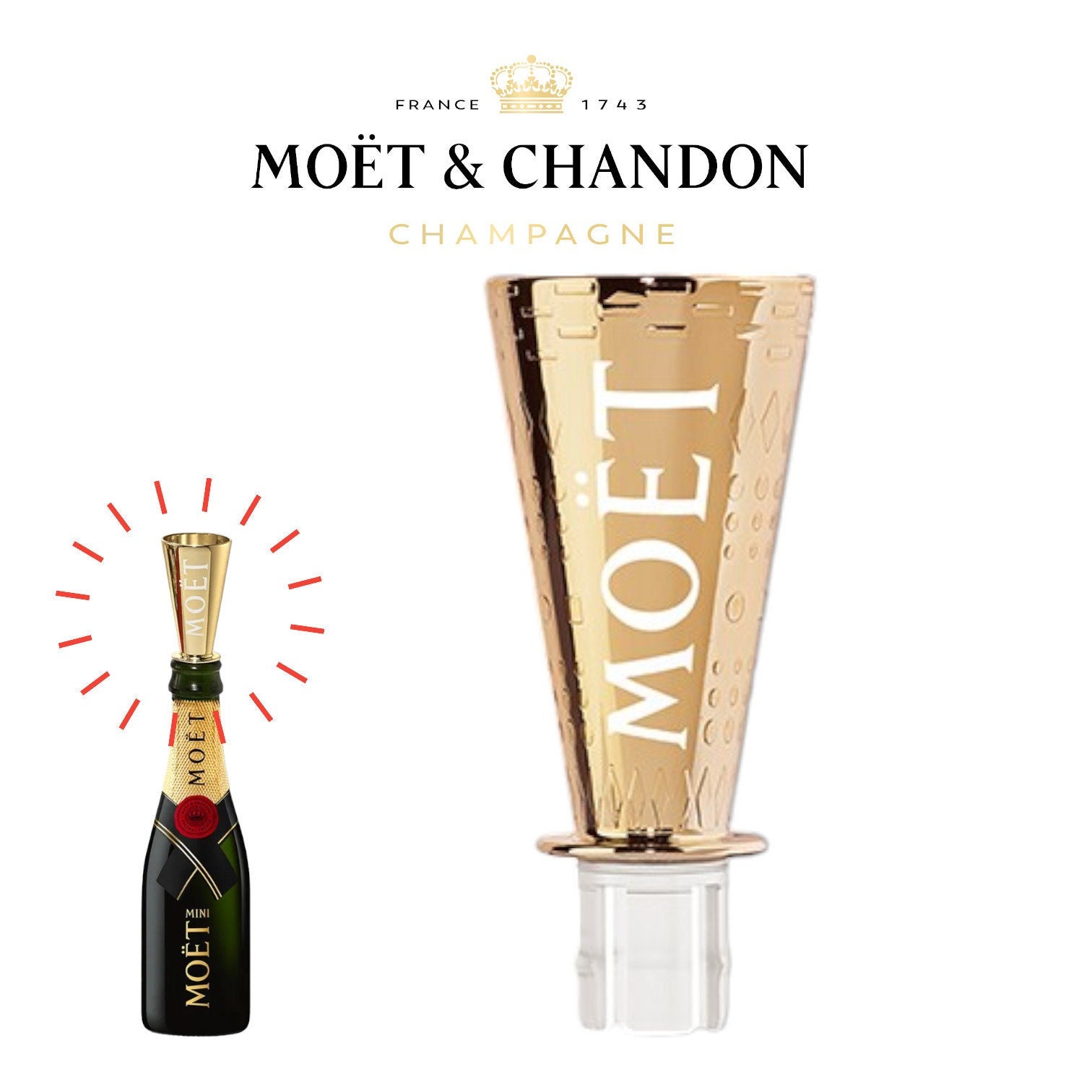Moet & Chandon Imperial Brut Mini Bottles (6x 187ml bottles)
