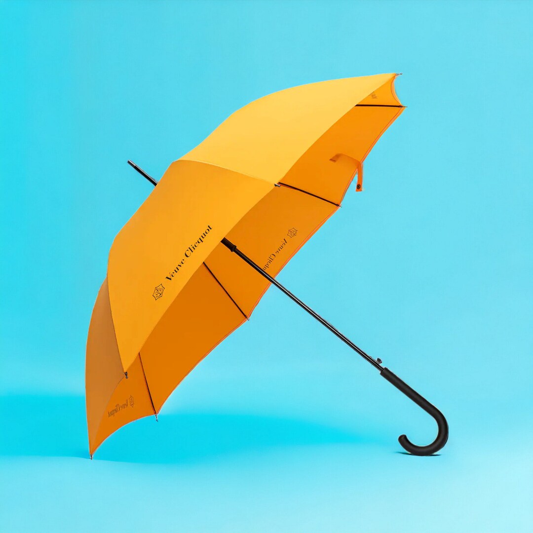 Veuve Clicquot Yellow Umbrella Signature Rain Protection Etsy