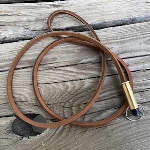 NEW! .38 Special Case Leather Lanyard
