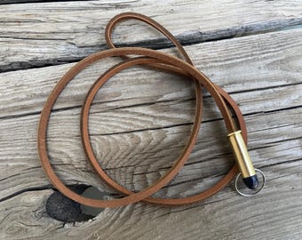 NEW! .38 Special Case Leather Lanyard