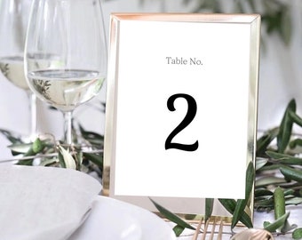 Printable Table Numbers, Wedding Table Numbers, Luxury, Minimalist, Reception Table Numbers, Party, Decor, Print Table Numbers, PDF 4x6, 5x7