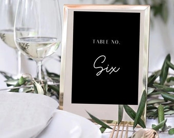 Printable Table Numbers, Wedding Table Numbers, Luxury, Minimalist, Reception Table Numbers, Party, Decor, Print Table Numbers, PDF 4x6, 5x7