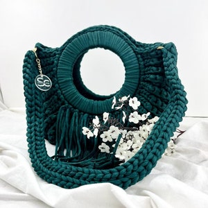 handbag handmade crochet Women Straw Woven Tote Large Beach Handmade Weaving Shoulder Bag Purse Straw Handbag