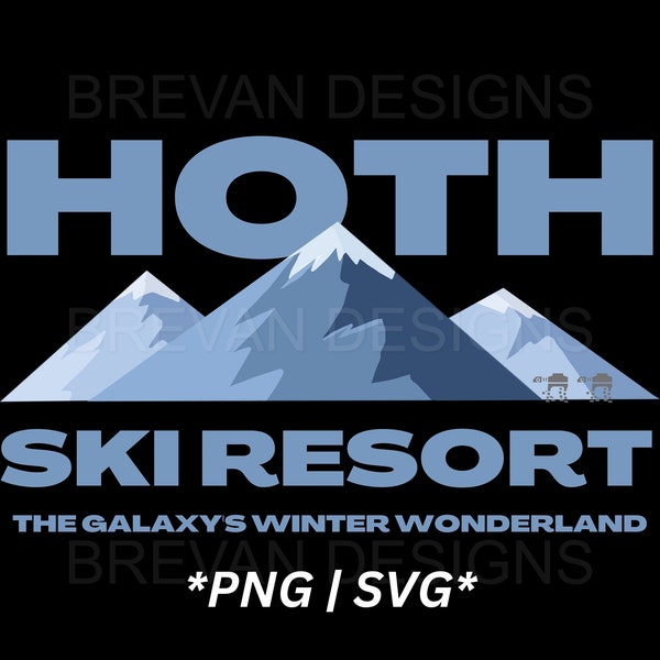 Star Wars Shirt svg Hoth Ski Resort svg Skiing Funny Star Wars Svg Instant Download png Imperial Walkers svg AT-AT Walker svg Darth Vader