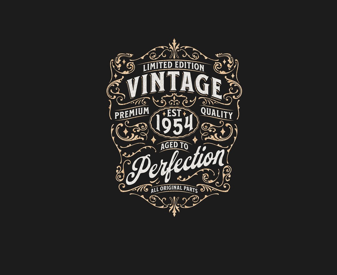 1954 Vintage Birthday Shirt For Men – 'Aged To Perfection' 71st Birthday Gift, Authentic Texan Design - View #3
