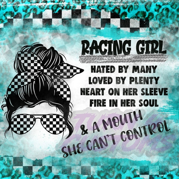 Racing Girl PNG 20oz skinny tumbler wrap, Dirt Track Racing, Racing, Drag Racing, Race Wife, Race Girlfriend