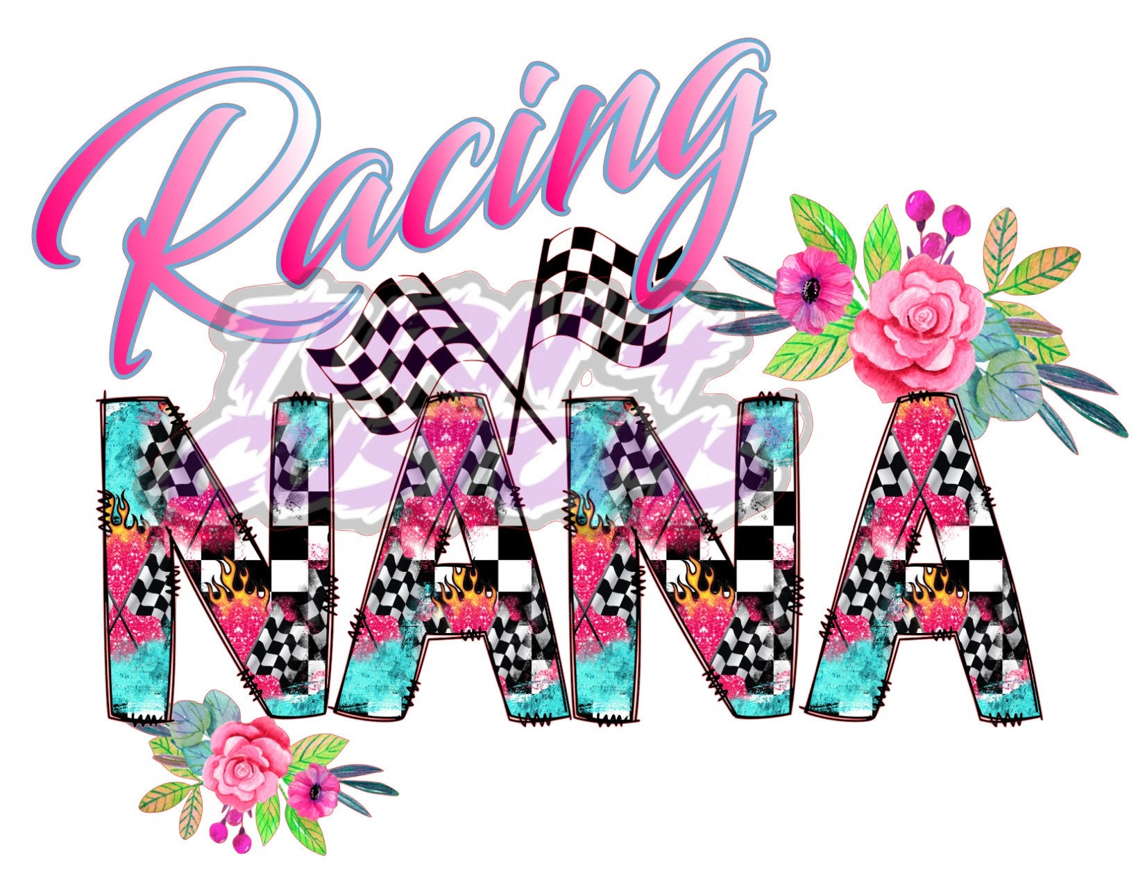 Racing Nana PNG Racing Nana Sublimation Racing Nana Dirt Track Racing ...