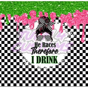 Er Rennen Daher trinke ich 20 Unzen dünne gerade Tumbler Wrap Racing digital wrap Dirt Track Racing