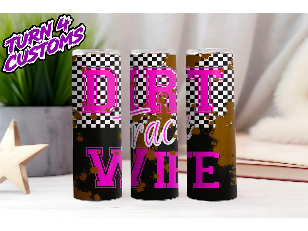 Dirt Track Racing Wife Bamboo Coaster
