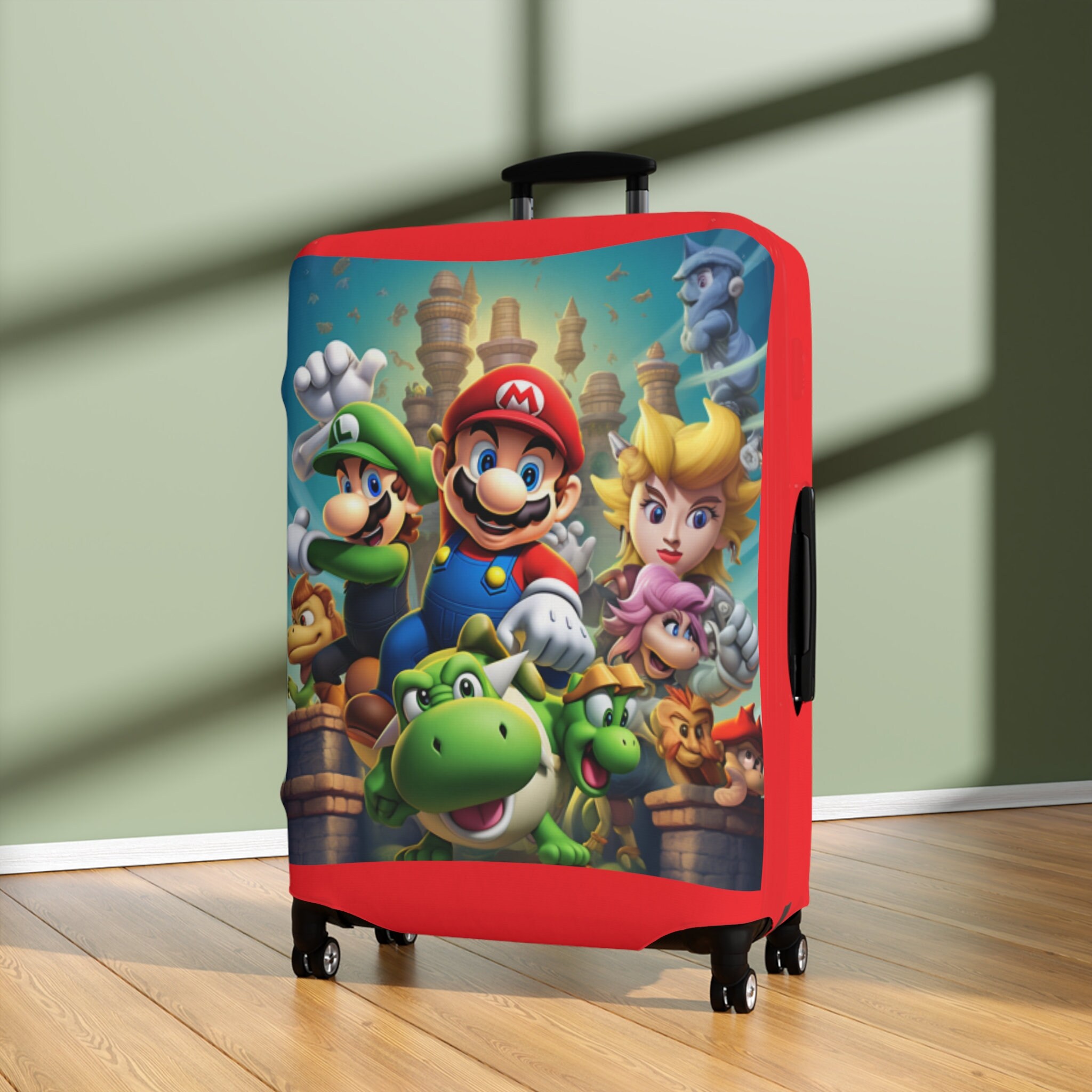 Mario and Luigi Luggage Cover