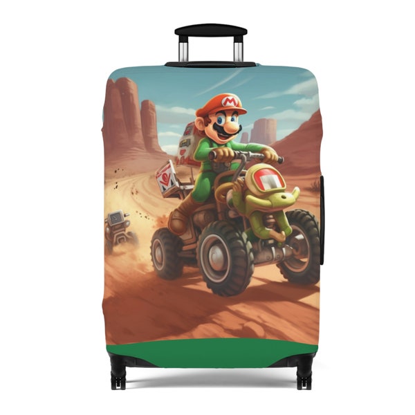 Luggage Cover Luigi, Mario Brothers luggage Cover, Super Mario World, Luggage Protection
