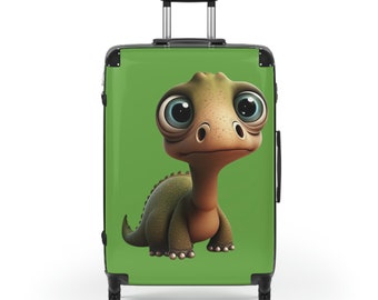 Kids baby dinosaur Suitcase, Kids luggage, kids luggage on wheels,kids luggage personalized, kids suitcase cover, kids suitcase personalized