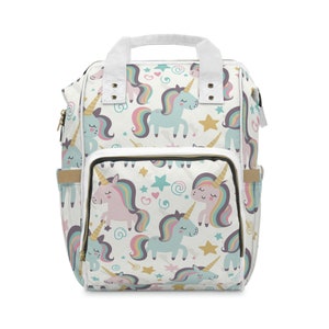 Kids Unicorn Multifunctional Diaper Backpack