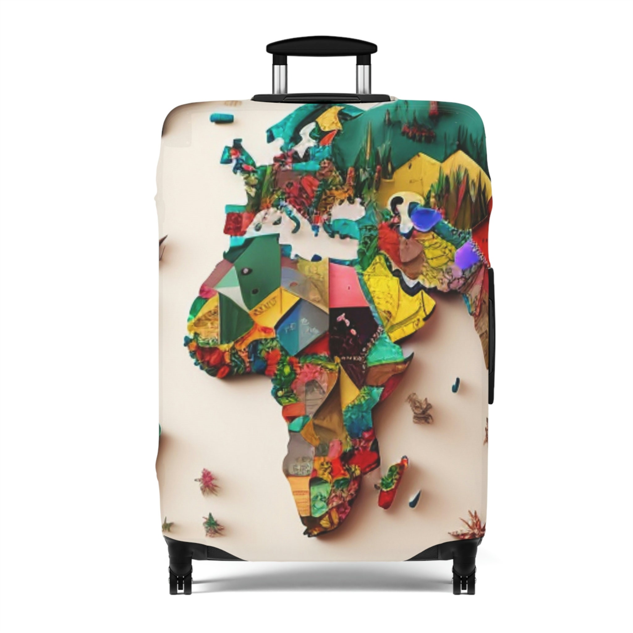 World Map Travel Luggage Suitcase Trolley Carry On Protective Covers –  Travell Well