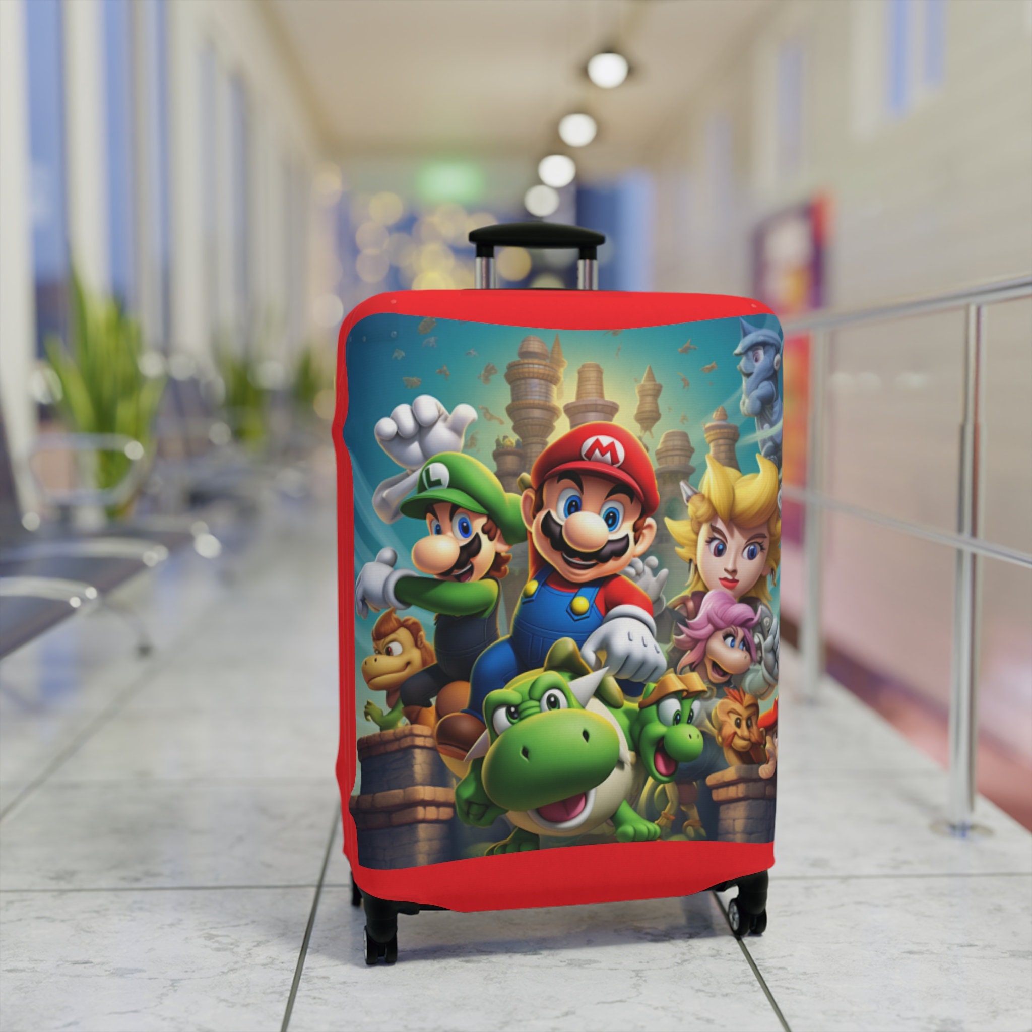 Mario and Luigi Luggage Cover