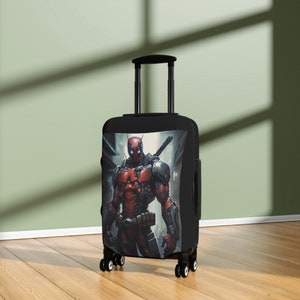 Deadpool suitcase cover Easy to use luggage cover luggage cover superhero luggage cover for luggage image 6