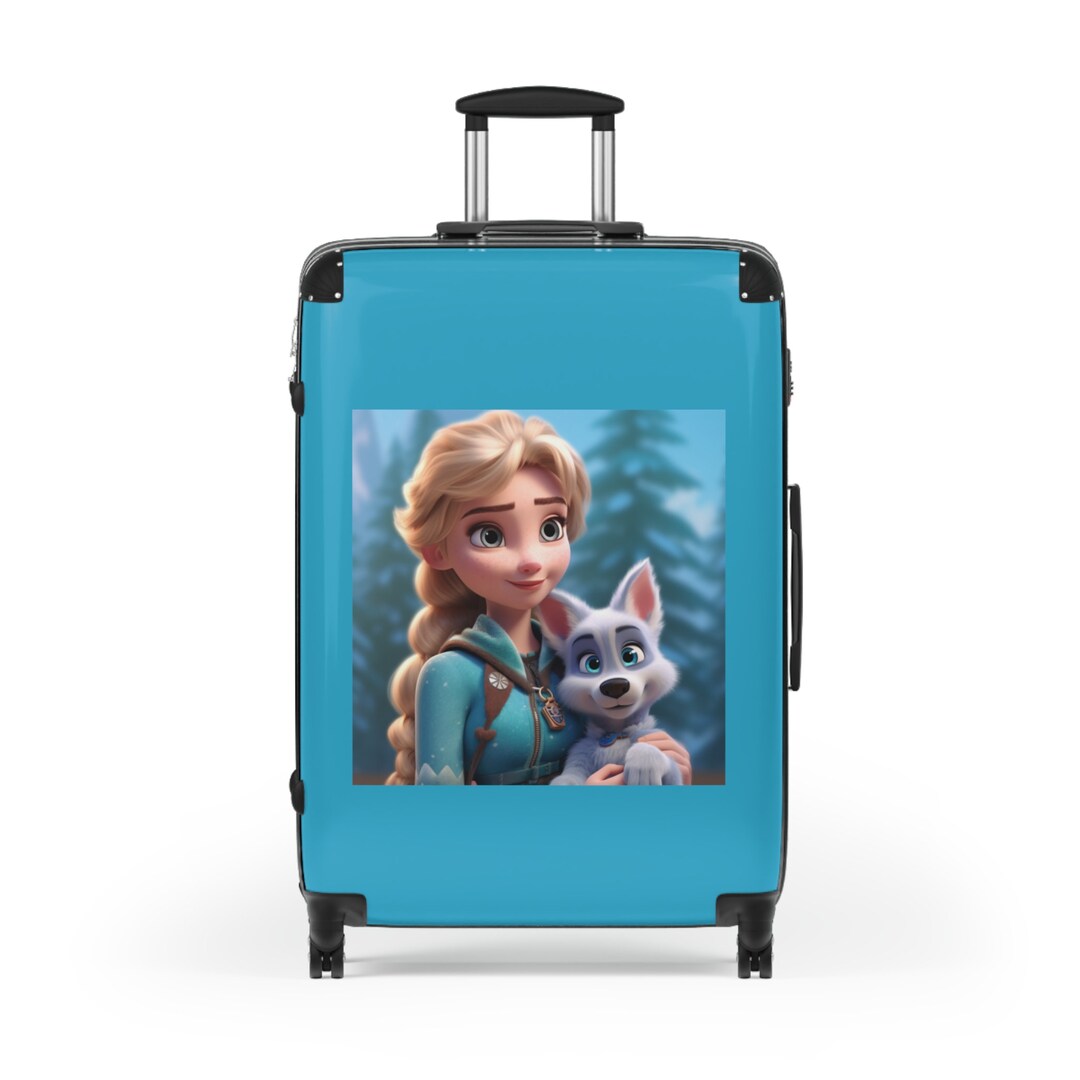 Elsa Suitcase Frozen Character Kids Suitcase on Wheels Etsy