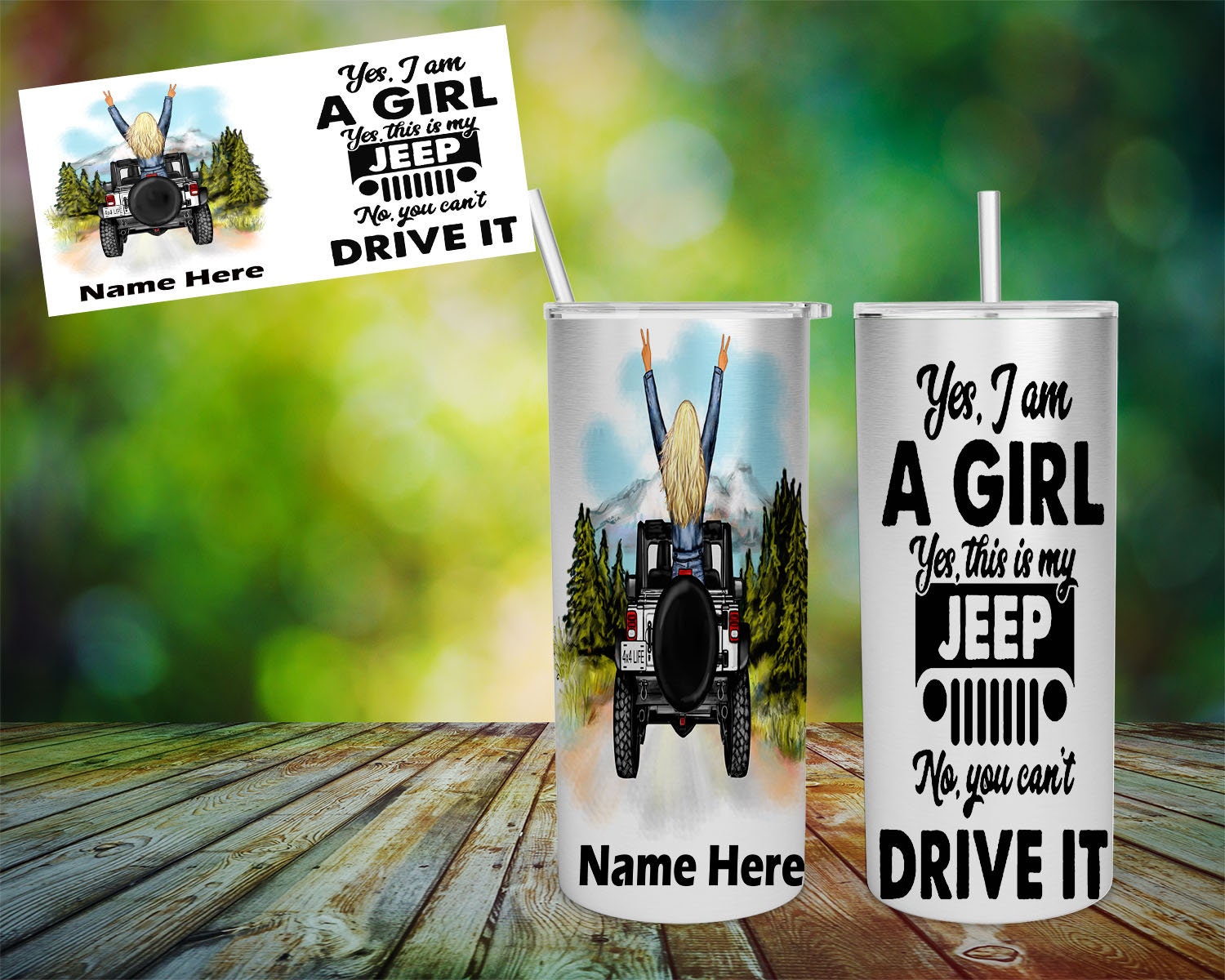 I Heart My Jeep Tumbler– IK - Incredible Keepsakes