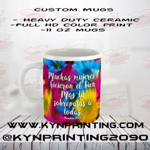Proverbios 31: 29 Taza de Ceramica, Coffee Mug Proverbs 31 29, Ceramic Coffee Mug