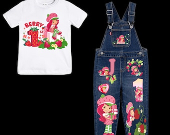 Custom Carton Overalls and T-shirt for toddler