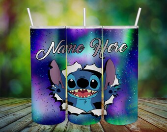 Personalized Tumbler with Straw and Lid