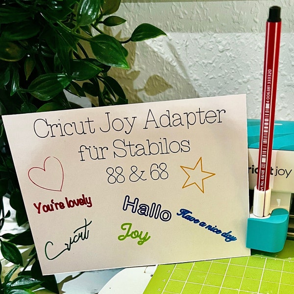Cricut Joy Adapter für Stabilo 68 & 88 | Stiftehalter | Zubehör | Cricut Adapter