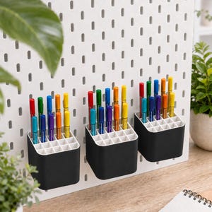 Organizer-Einsatz passend für IKEA SKADIS Metallbehälter | Divider & Fachtrenner | für 405.699.24 und 203.207.98