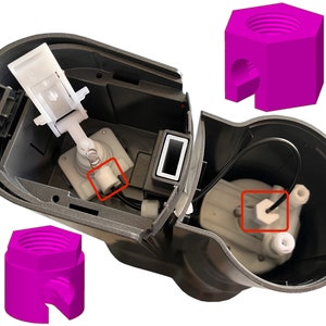 Mutter passend für SodaStream Crystal 1.0 2.0 Cool Easy Jet Spirit Reparatur | Ersatzteil | Drückerseite | Hochdruckanschluss made by Marta