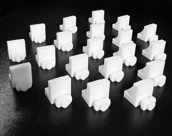 Plankdragerset geschikt voor Siematic keukens | Plankhouder 5 mm | Vervangingsonderdeel voor planken en keukenkasten van Marta