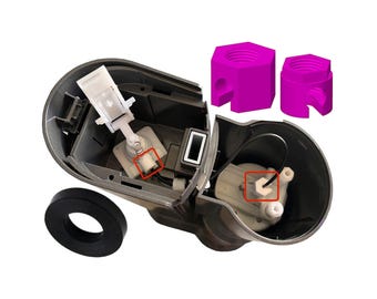 Reparatieset geschikt voor SodaStream Crystal 1.0 2.0 3.0 2x vervangingsmoer & CO2 afdichting reserveonderdeel accessoire moer schroef gemaakt door Marta