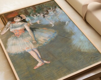 エドガー・ドガのバレエプリント「星」、バレリーナの壁掛けアート