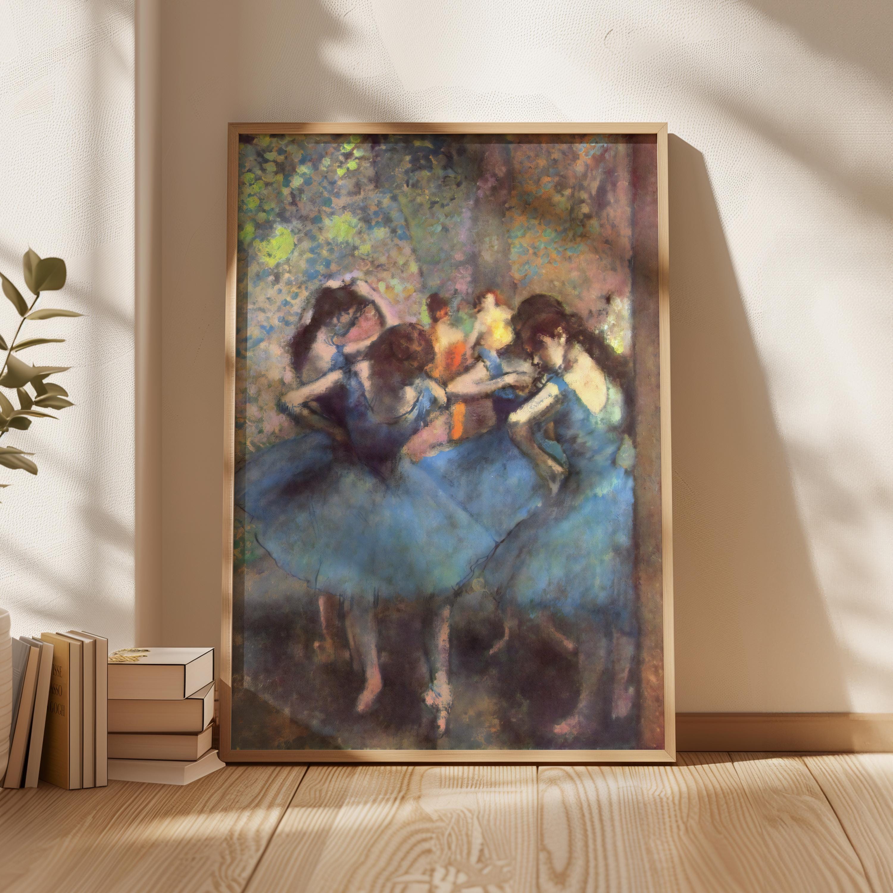 Edgar degas バレエ 絵画 エドガー・ドガ 青い踊り子 のプリント
