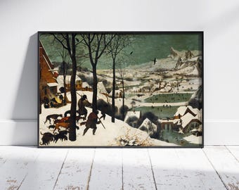 ピーテル・ブリューゲル（父）による「雪の中の狩人」の絵画、北方