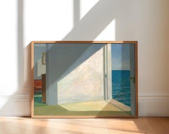 Edward Hopper Print - Rooms by the Sea - Minimalist Wall Art, American Artwork, Mid Century Modern, Modern Wall Decor, Hopper Painting