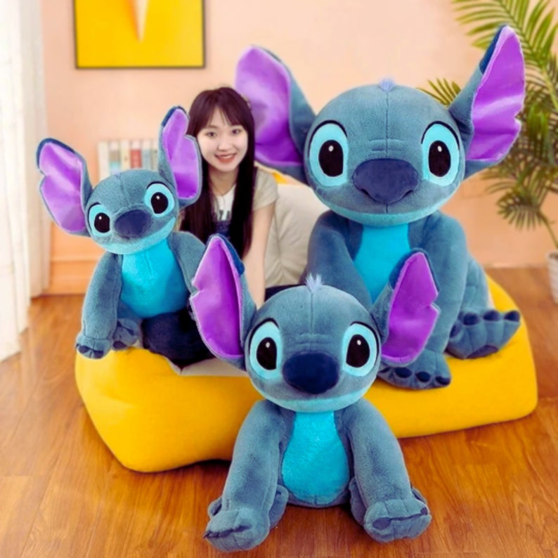 Disney Lilo &stitch Cute Plush Stuffed Toys Cartoon Animal Etsy Australia
