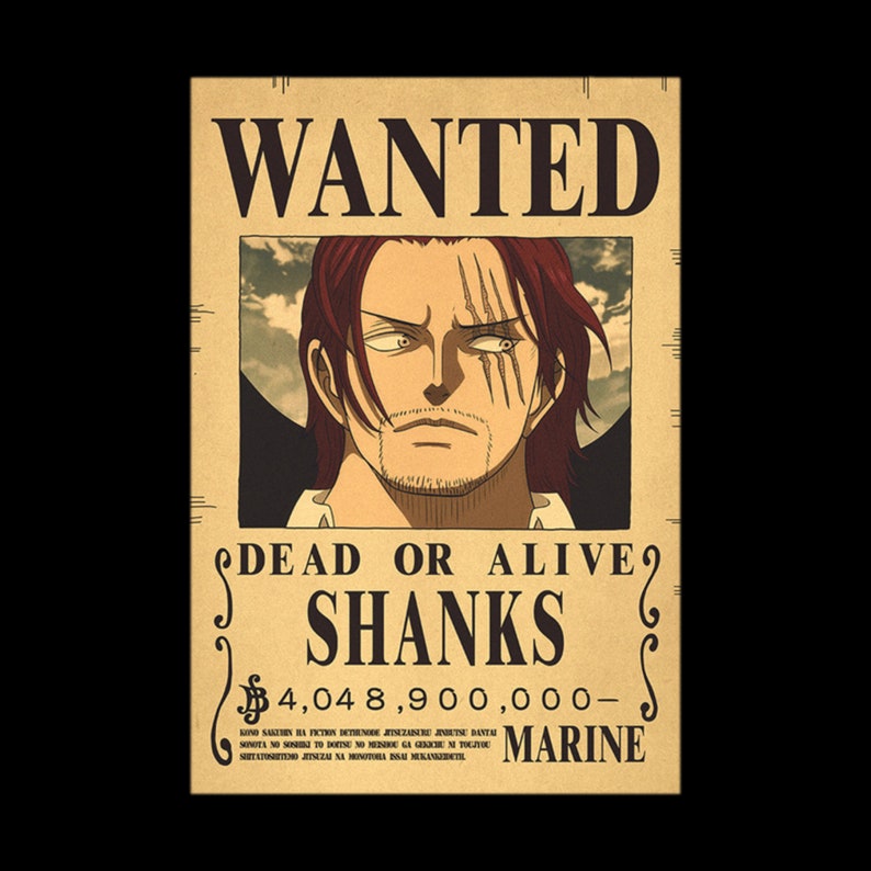 Buy One Piece Wanted Bounty 3 Billion Poster Luffy Joyboy Four Online