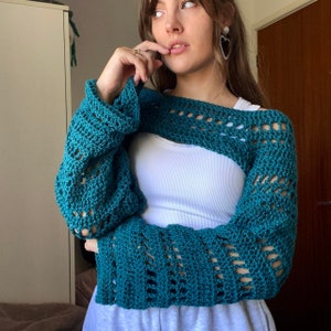 Crochet Multi-Stitch Shrug Pattern zdjęcie 8