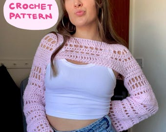 Crochet Multi-Stitch Shrug Pattern