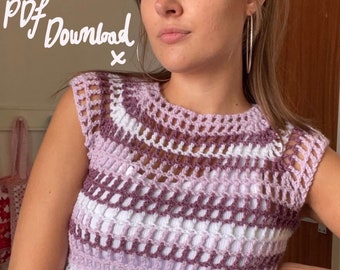 Crochet Beginners Basic Baby Tee Top Pattern