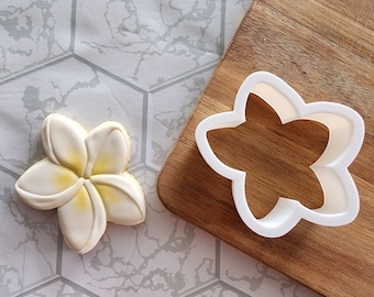 Plumeria Cookie Cutter - Floral Cookie Cutter