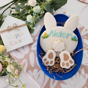 3pc Easter Bunny Booty Cookie Cutter Set - Bunny Rabbit Cookie Cutter Set - Bunny Butt Cookie Cutter Set
